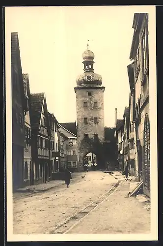 Foto-AK Weikersheim, Gänseturm