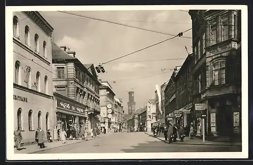 AK Fürth i. Bay., Geschäfte in der Schwabacher Strasse