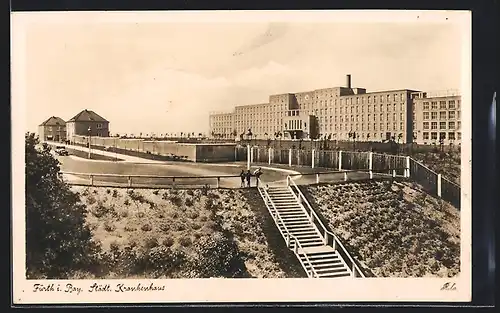 AK Fürth i. Bay., Am Städt. Krankenhaus