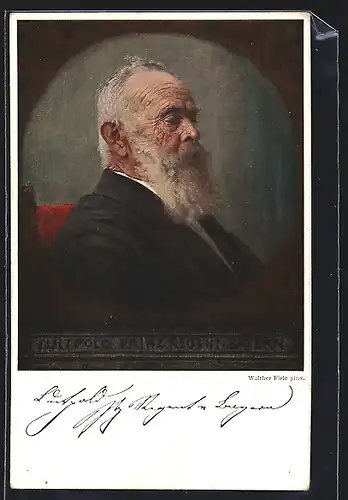 AK Prinzregent Luitpold Portrait, Ganzsache Bayern