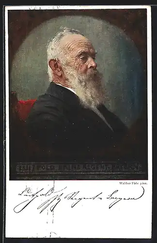 AK Prinzregent Luitpold Portrait, Ganzsache Bayern