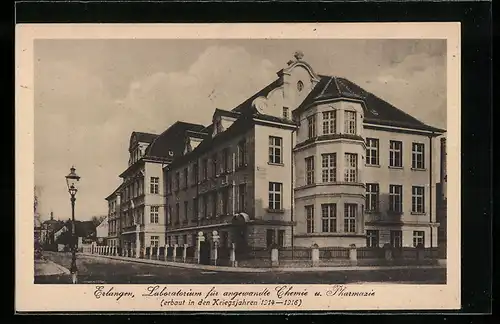 AK Erlangen, Laboratorium für angewandte Chemie, erbaut in den Kriegsjahren 1914-16