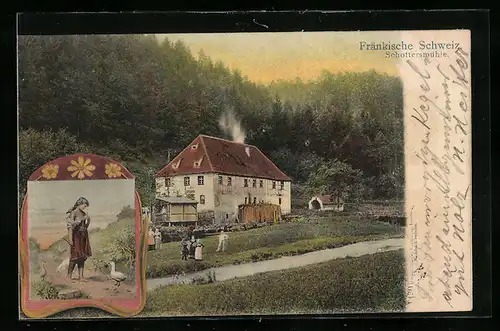 AK Schottersmühle / Fränk. Schweiz, Ortspartie