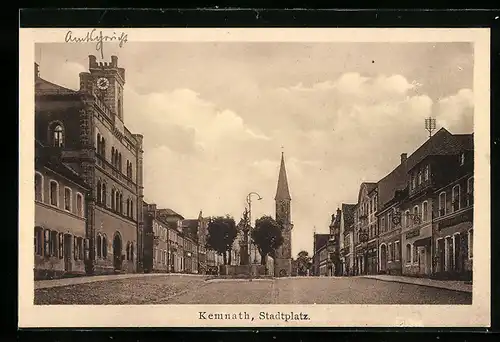 AK Kemnath, Strassenpartie am Stadtplatz