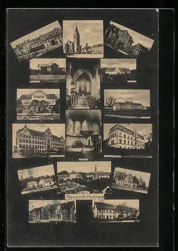 AK Neuendettelsau, versch. Ortsansichten
