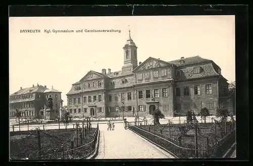 AK Bayreuth, Königliches Gymnasium und Garnisonverwaltung