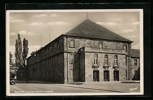 AK Bayreuth, Strassenpartie an der Ludwig Siebert Festhalle