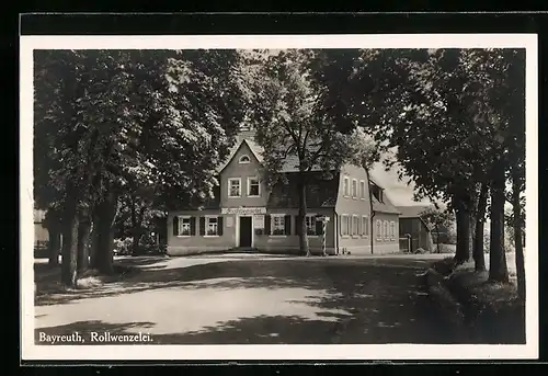 AK Bayreuth, Rollwenzelei an der Strassenecke