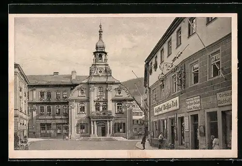 AK Kulmbach, Gasthaus Weisses Ross & Rathaus