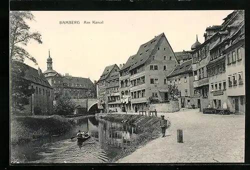 AK Bamberg, Am Kanal mit Ruderer