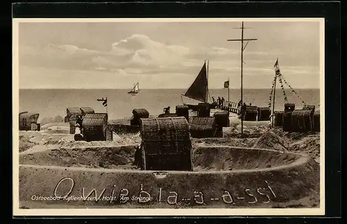 AK Kellenhusen /Holst., Ostseebad, Am Strande