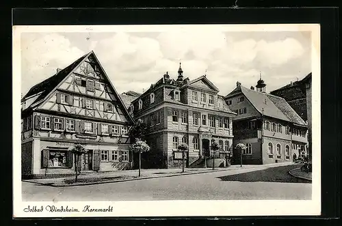 AK Windsheim, Partie am Kornmarkt