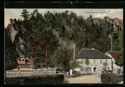 AK Doos, Partie am Gasthaus