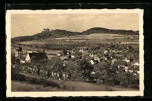 AK Heiligenstadt, Ortsansicht mit Schloss Greifenstein