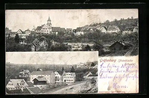 AK Gräfenberg /Fränk. Schw., Gesamtansicht, Ortspartie