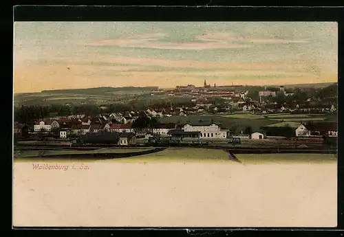 AK Waldenburg i. Sa., Teilansicht