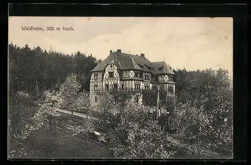 AK Oberdachstetten, Hotel Waldheim