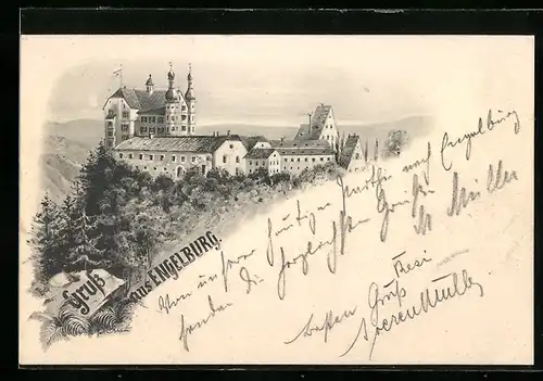 AK Engelburg, Blick zum Schloss Engelburg