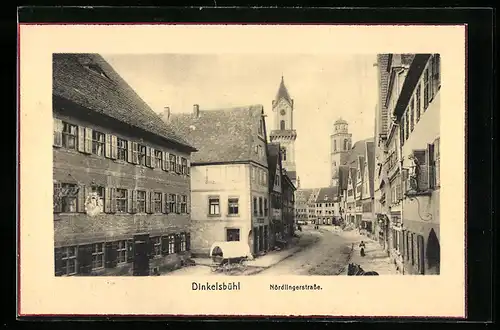 AK Dinkelsbühl, Blick in die Nördlingerstrasse