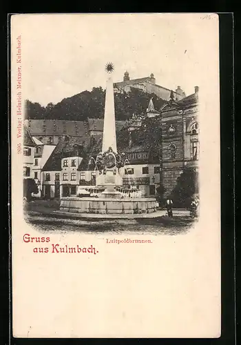 AK Kulmbach, Luitpoldbrunnen, Ortspartie
