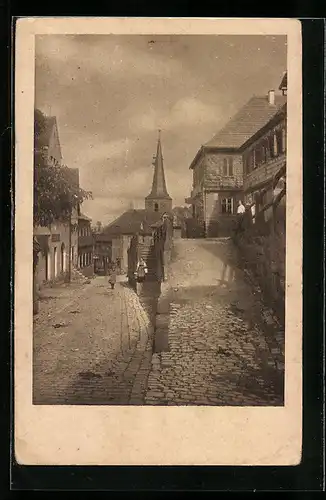 AK Thurnau /Ofr., Oberer Markt mit Schlosskirche