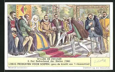Sammelbild Liebig, Willem de Zwijger, Het Eedverbond der Edelen 1566
