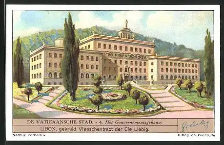 Sammelbild Liebig, Vatikanstadt, Het Gouvernementsgebouw