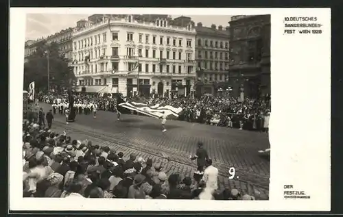 AK Wien, 10. Deutsches Sängerbundesfest 1928, Festzug