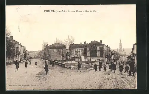 AK Fumel, Avenue Thiers et Rue du Barry