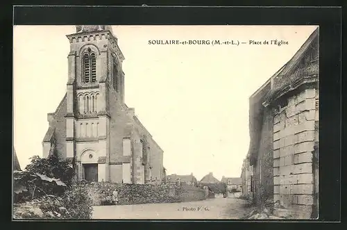 AK Soulaire-et-Bourg, Place de l`Eglise