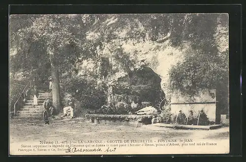 AK Nérac, la Garenne, Grotte de Fleurette, Fontaine Saint-Jean