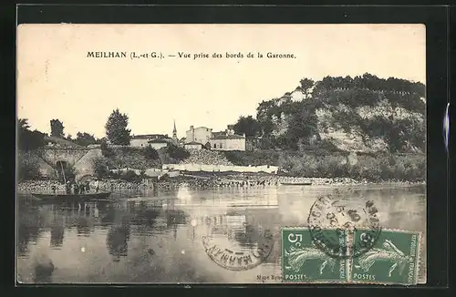 AK Meilhan, Vue prise des bords de la Garonne