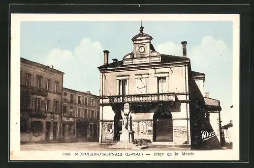 AK Monclar-d'Agenais, Place de la Mairie