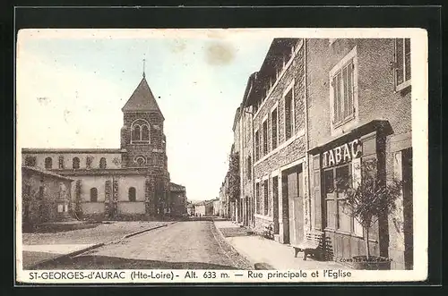 AK St-Georges-d`Aurac, Rue principale et l`Eglise