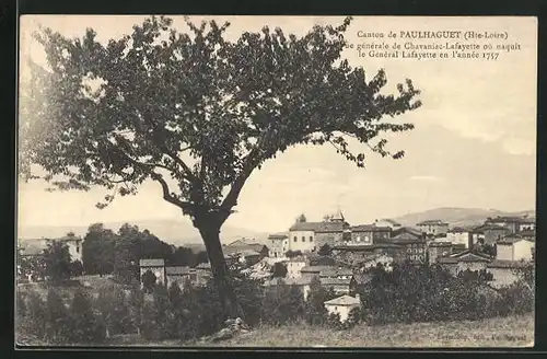 AK Paulhaguet, Vue générale de Chavaniac-Lafayette