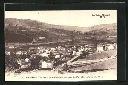 AK Laussonne, Vue generale Sud-Ouest et route du Puy
