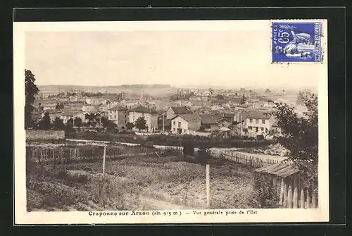 AK Craponne-sur-Arzon, Vue generale prise de l`Est