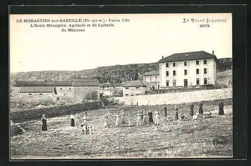 AK Le-Monastier-sur-Gazeille, L`Ecole Ménagère, Agricole et de Laiterie de Meymo
