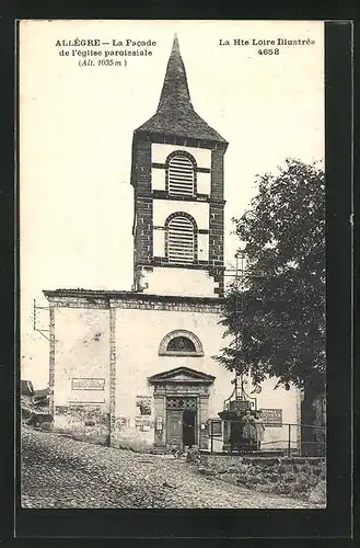 AK Allègre, La Facade de l`Église paroissiale