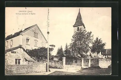 AK Grozon, Groupe scolaire et Église