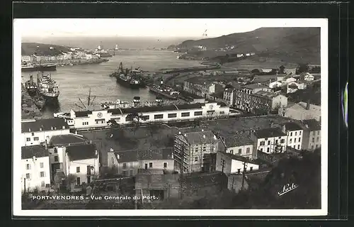 AK Port-Vendres, Vue Générale du Port