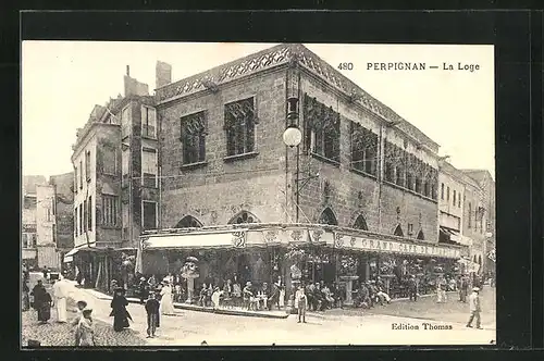 AK Perpignan, La Loge, Grand Café de Francaise
