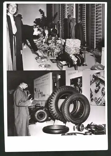 Fotografie Ansicht Zürich, Ausstellung der neuen deutschen Werkstoffe, Messestände 1941