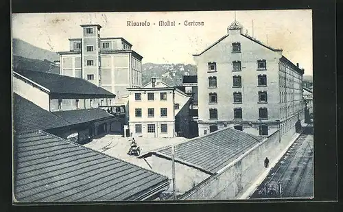AK Genova-Rivarolo, Molini - Certosa, Blick auf Gebäude