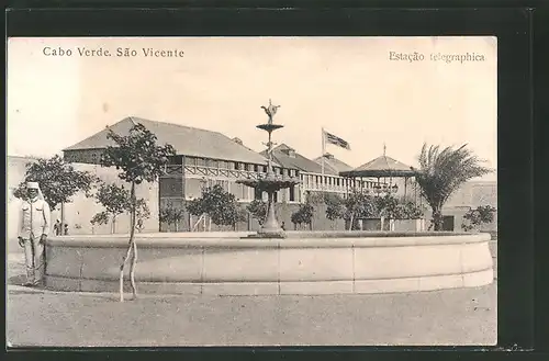 AK Sao Vicente / Cabo Verde, Estacao telegraphica, Telegraphen-Station