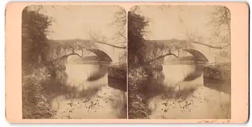 Stereo-Fotografie Fotograf unbekannt, Ansicht Cambridge, King's College Bridge