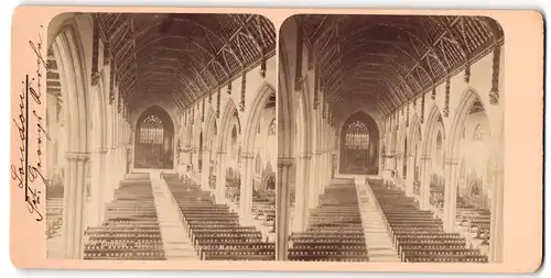 Stereo-Fotografie Fotograf unbekannt, Ansicht London, St. Georges Cathedral