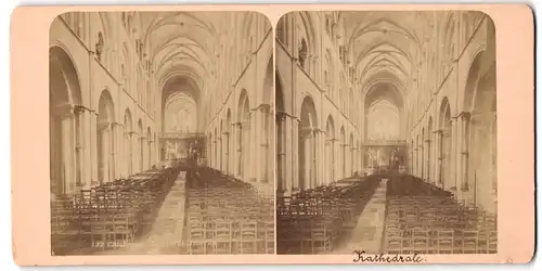 Stereo-Fotografie unbekannter Fotograf, Ansicht Chichester, Kathedrale