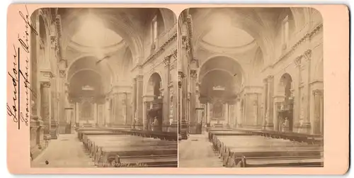 Stereo-Fotografie unbekannter Fotograf, Ansicht London, Brompton Oratory