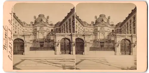 Stereo-Fotografie unbekannter Fotograf, Ansicht Bruxelles, Palais de Comte de Flandre